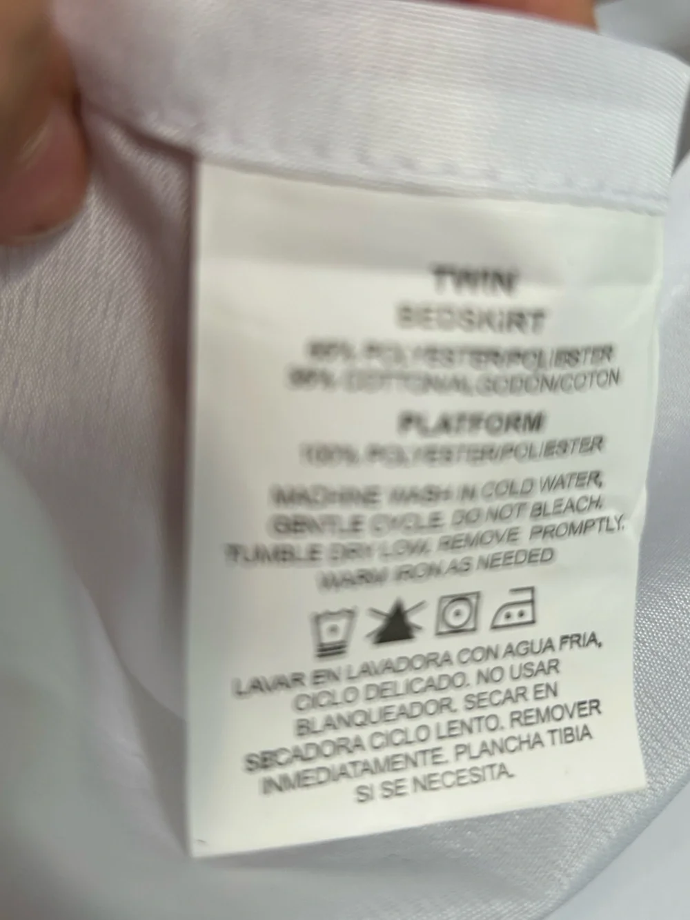 Neutral Cream Mattress Twin size Cover Protector-open pkg, never used. 16” drop